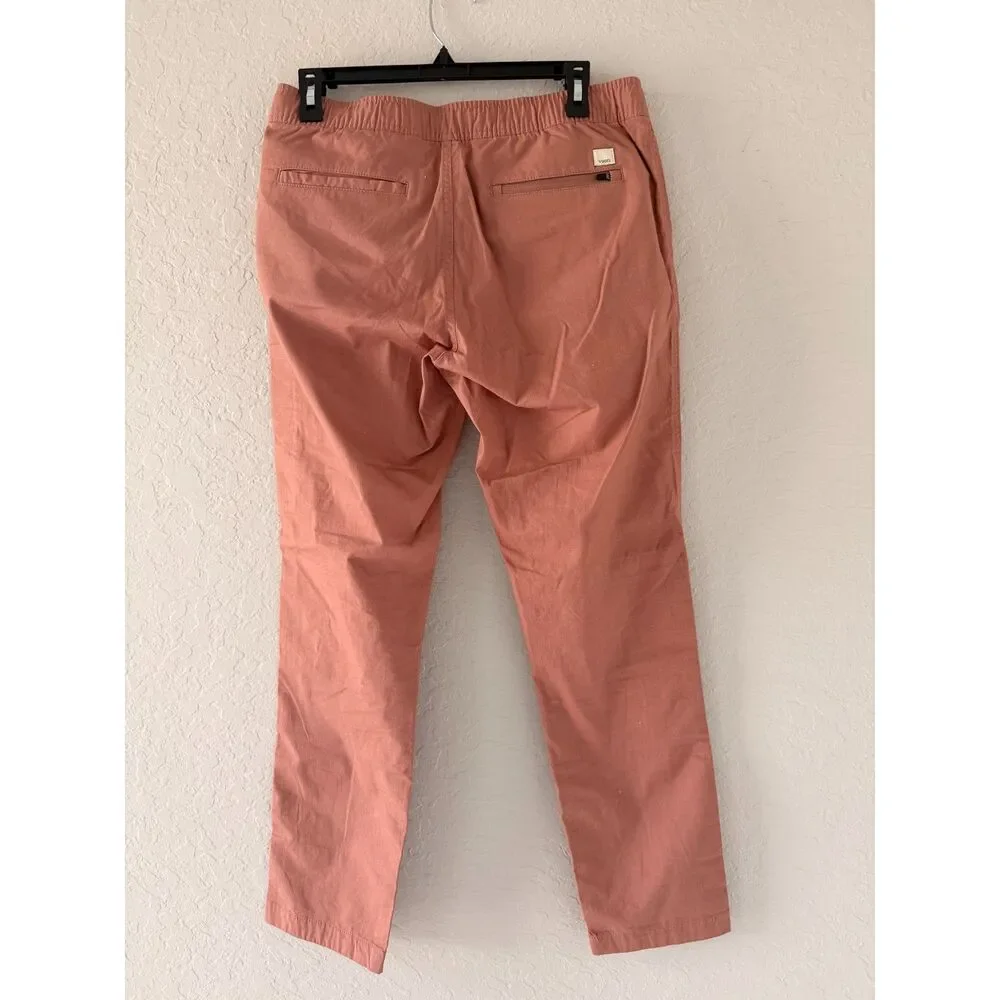 Vuori Ripstop Pants Women's Small Terracotta Pink Jogger Zip Pocket